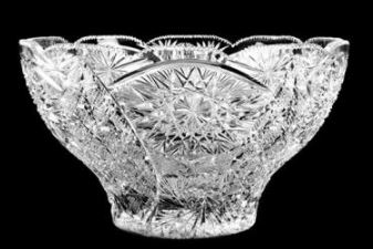 An American Cut Glass Punch Bowl